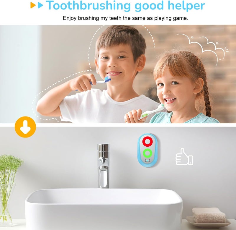 Ferriswheel Toothbrush Timer for Kids 2 to 3 Minutes, Funny Novelty Gift for Kids Adults, Magnetic Waterproof Timer with Color Lights in Bathroom for Children Training Coach (Blue) - Image 3